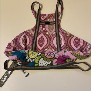 Women's Swim top - Pink and Green